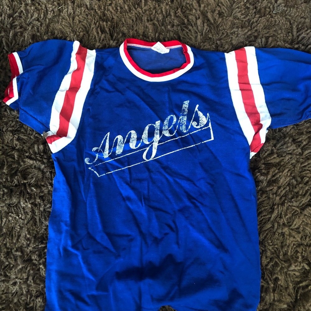Vintage Angels baseball team CA shirt jersey sport